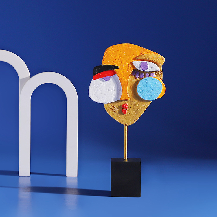 Abstract Face Colorful Twisted - Art Craft Cafe review and price