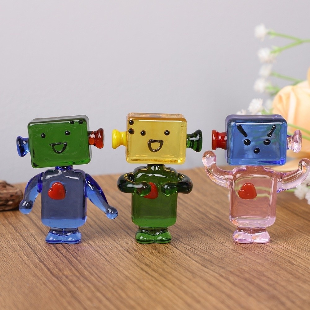 Unique Colorful Face Robot Orn - Art Craft Robot review and price