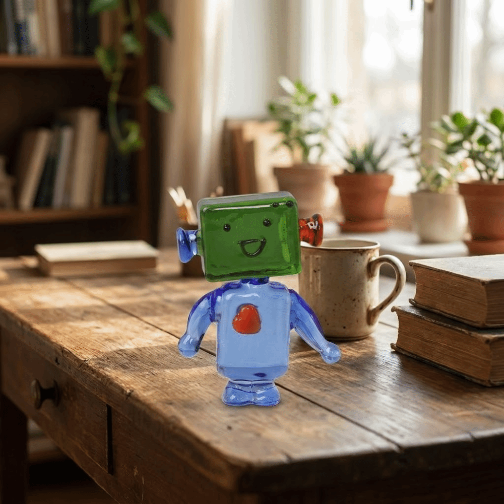 Unique Colorful Face Robot Orn - Art Craft Robot review and price