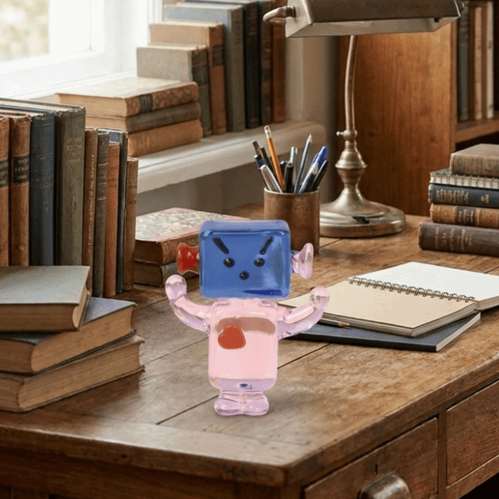Unique Colorful Face Robot Orn - Art Craft Robot review and price