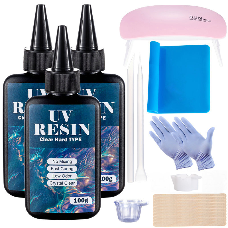 100g/250g Clear UV Resin Hard  - Art Craft Glue review and price