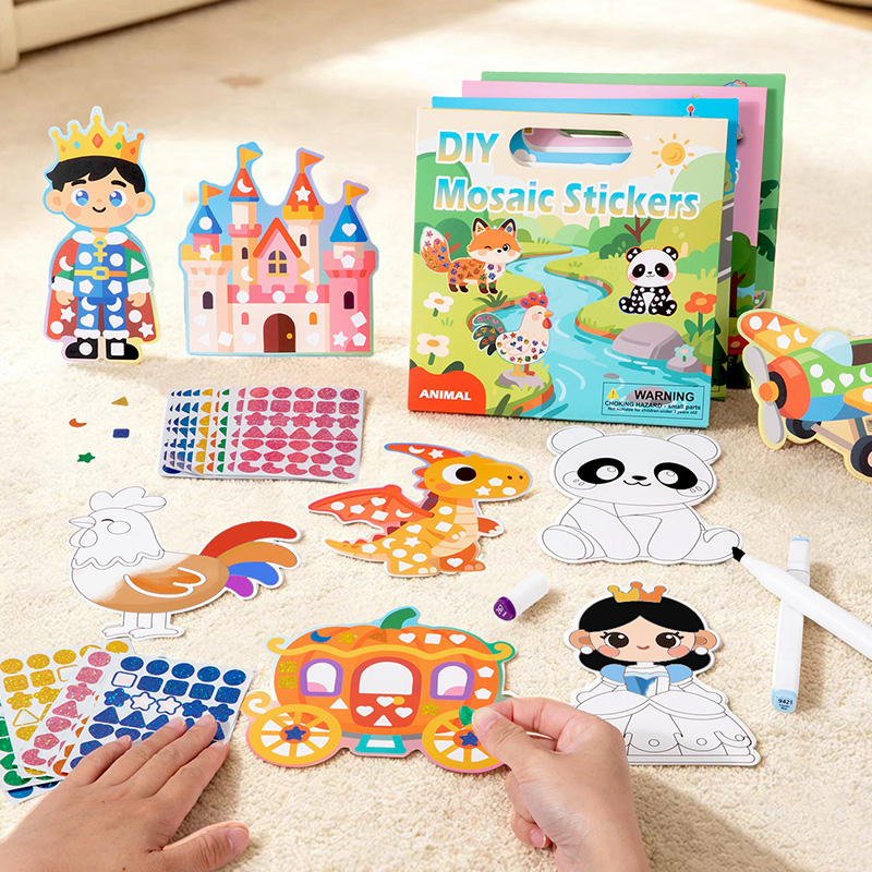 2-in-1 DIY Mosaic Sticker & Co - Art Craft Dinosaurs review and price