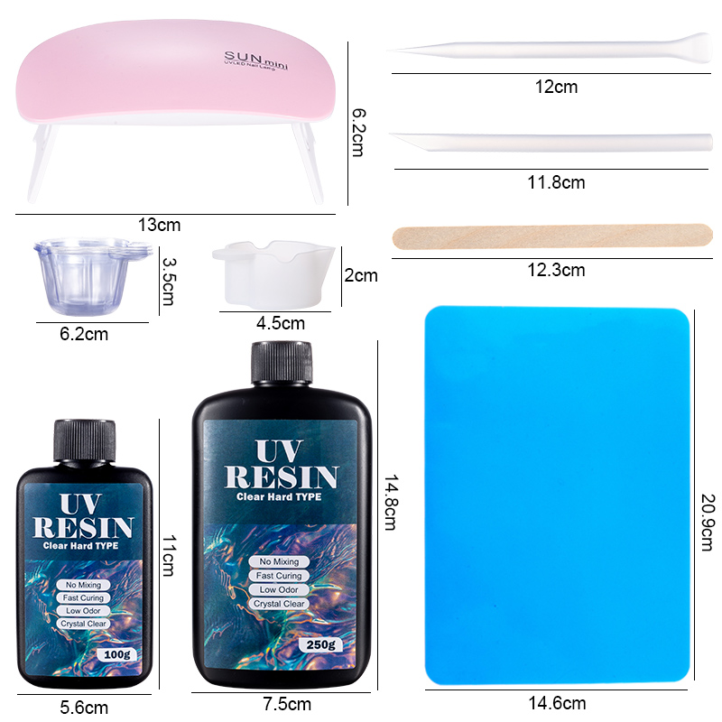 100g/250g Clear UV Resin Hard  - Art Craft Glue review and price