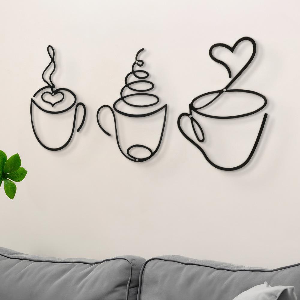 3-Piece Creative Coffee Wall H - Art Craft Cafe review and price