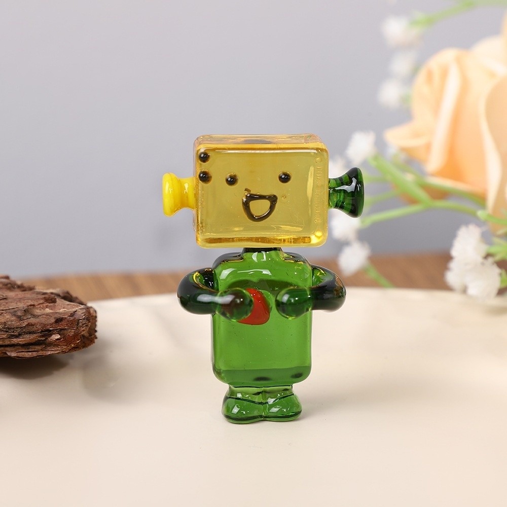 Cute Colorful Face Robot Ornam - Art Craft Robot review and price