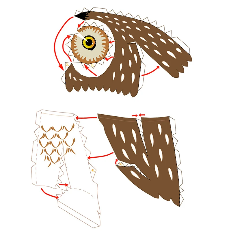 Little Owl Origami Art Mini 3D - Art Craft With Cardboard review and price