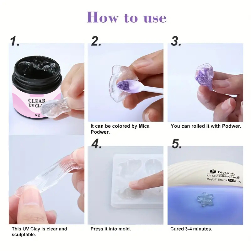 UV Clay Clear Polymer Resin fo - Art Craft Clay review and price