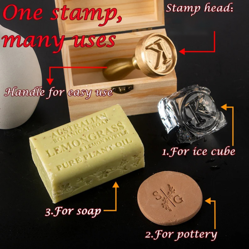 Custom Letter Pottery Stamps P - Art Craft Logo Design review and price